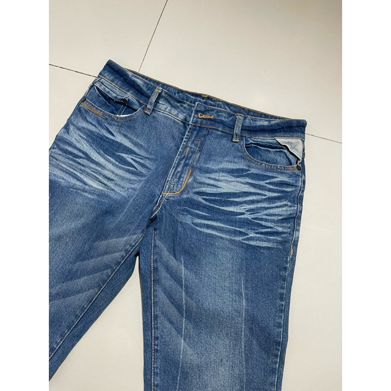 CELCIUS long jeans Blue. Retro Design. 100% original. Size 32. celana panjang jeans celcius size 32.