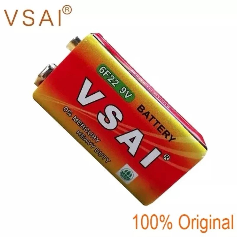 Baterai 9V 6F22 Baterai VSAI Original - Baterai Remot