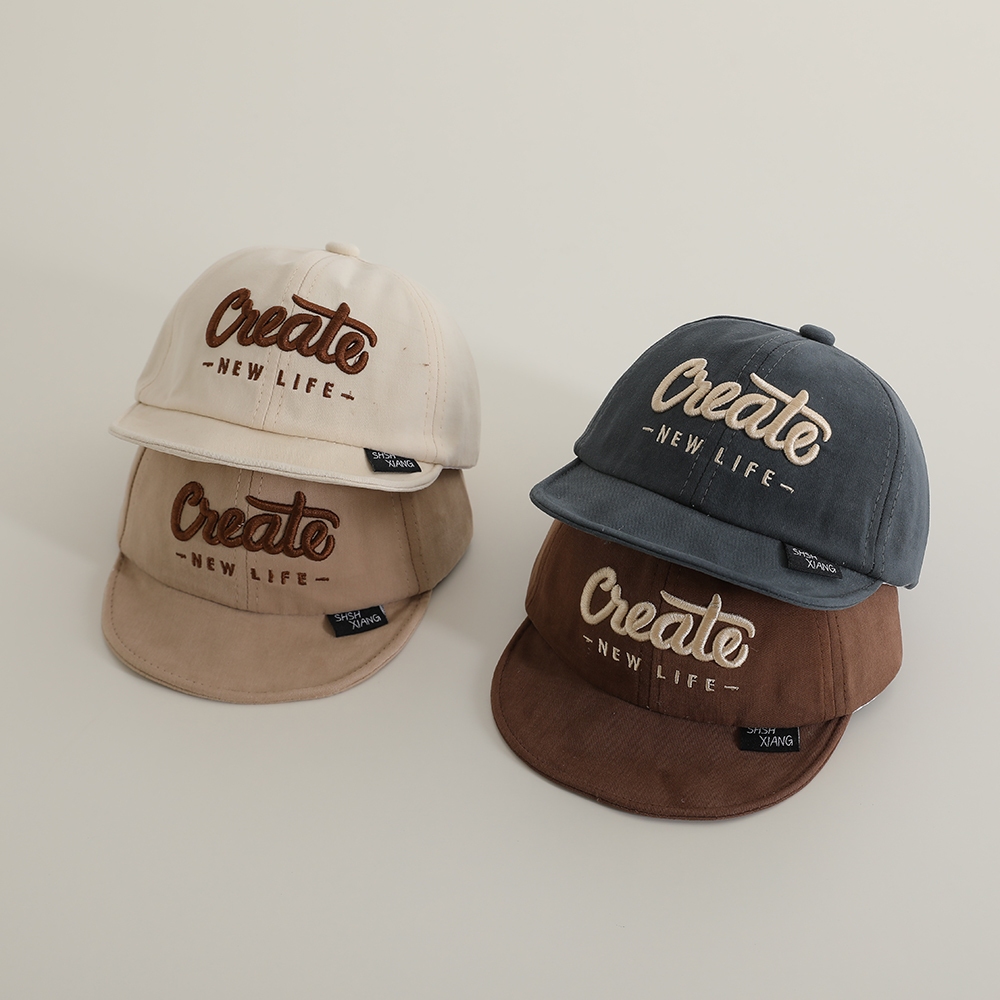 Topi Anak Laki Laki Import Topi Lucu Anak Cowok Impor Topi Motif Tulisan Create New Life Anak Cowok 