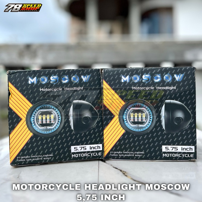 PROJIE BILED HEADLIGHT MOSCOW LAMPU MOTOR BILED 5,75 INCH UNIVERSAL ORIGINAL MOSCOW LAMPU GL LAMPU M