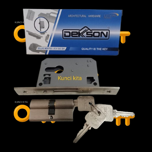 kunci sliding mekar dekson+cylinder dekson 1 set