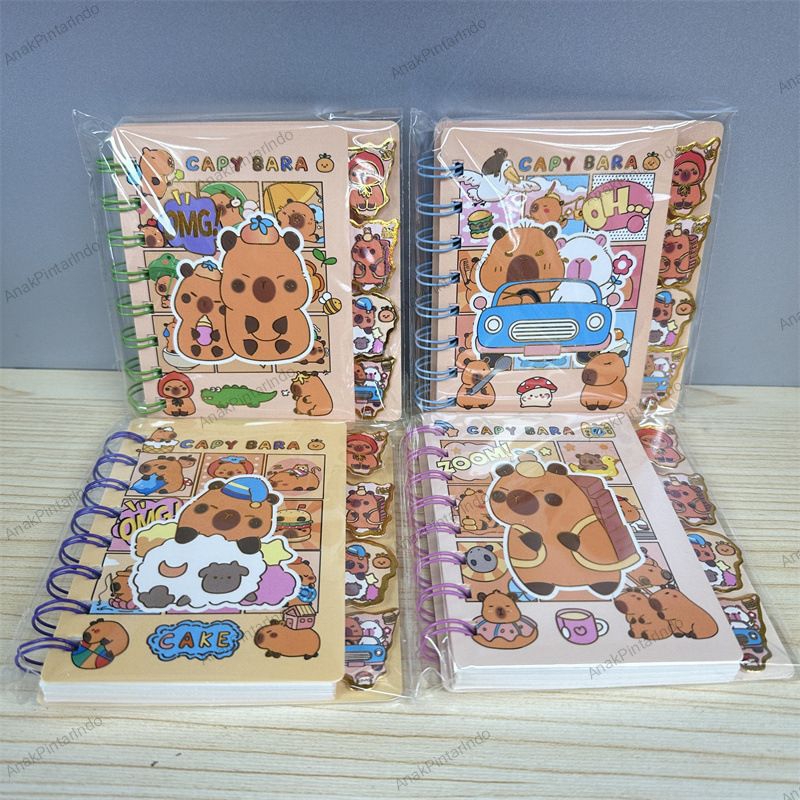 

LOVELY CAPYBARA MINI NOTEBOOK [ BX-8110-41 ]