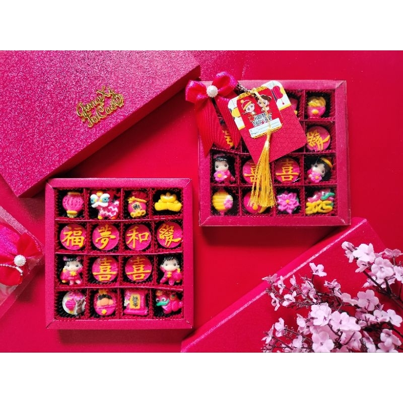 

CBC162501 hampers coklat Imlek sincia 2025 shio ular kayu gong xi fa cai