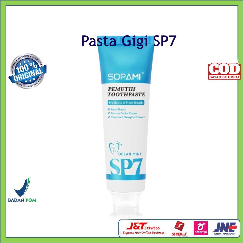 Pasta Gigi SP7 Sopami Original Pembersih Pemutih Gigi