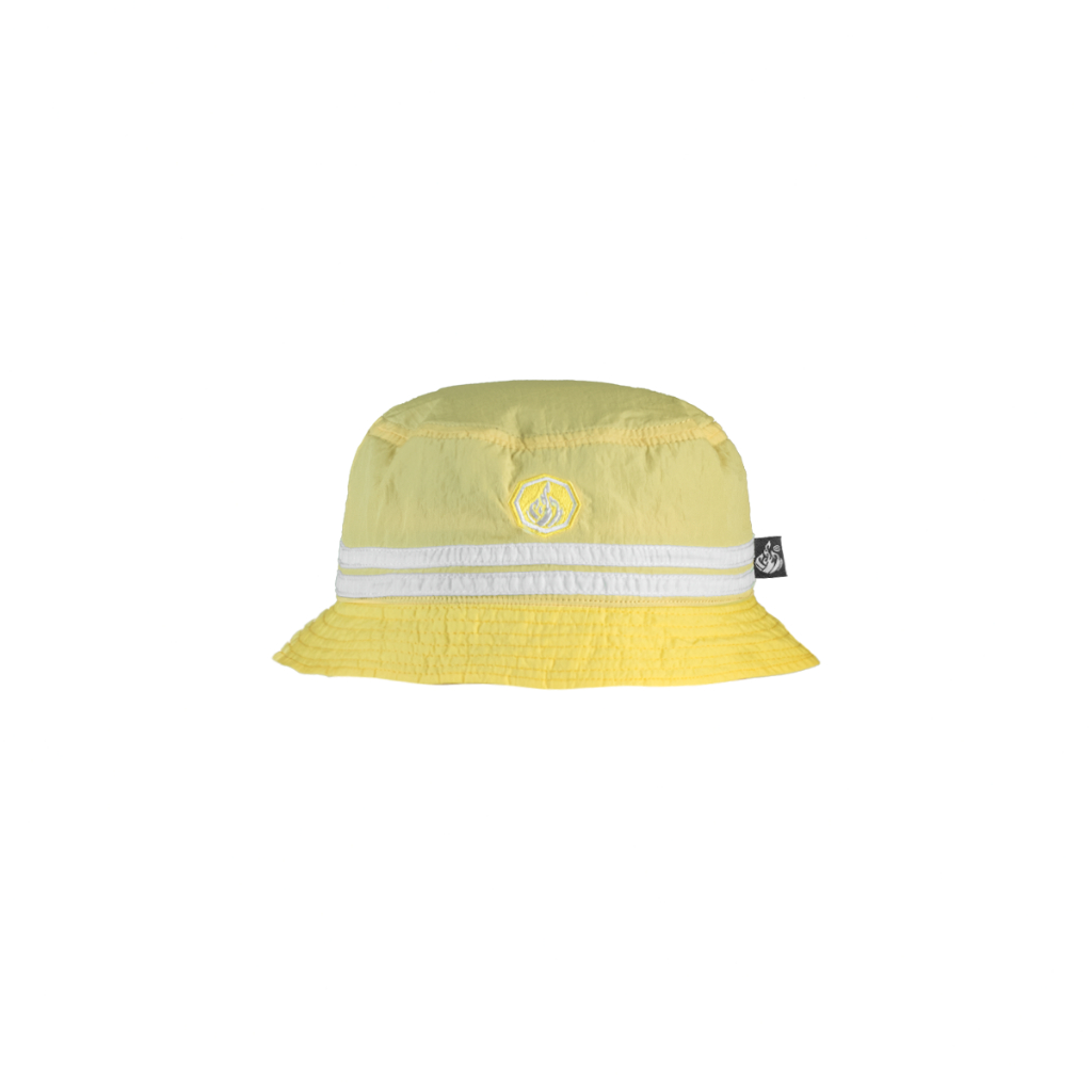 Prung Molby Topi Buckethat Striped List Topi Lapangan Warna Kuning Topi Rimba