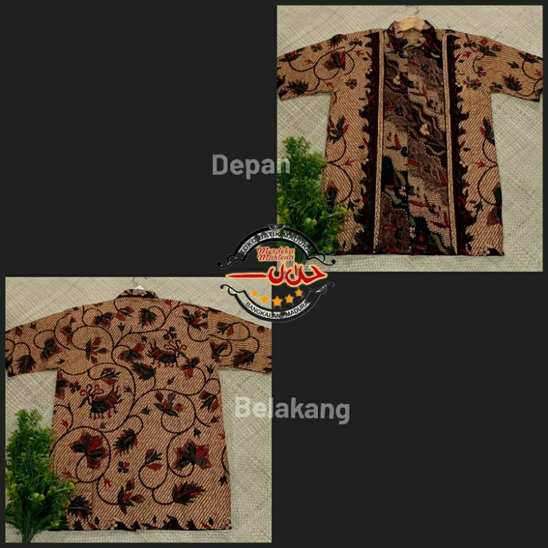 KEMEJA BAJU PRIA BATIK MADURA PRINTING PENDEK