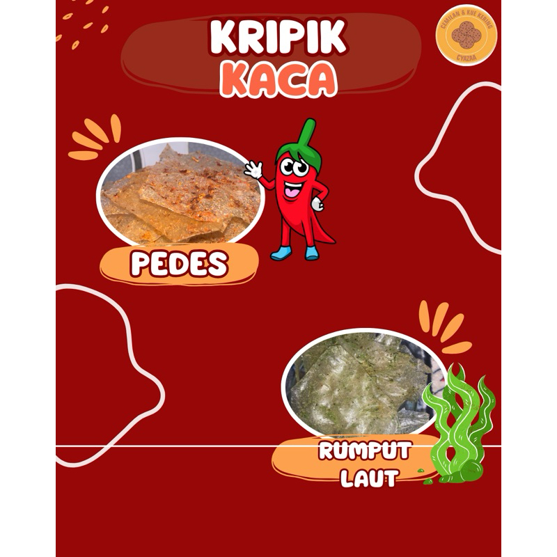 

Kripik Kaca/ 250 gram / 150 gram/ pedes/ rumput laut