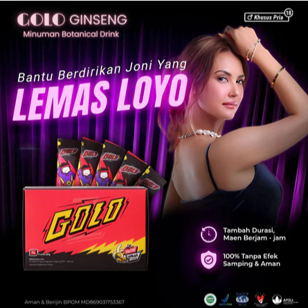 

GOLO Official Ginseng Original 1Box 5 Sachet | Mister GOLO Minuman Serbuk Suplement Madu Herbal