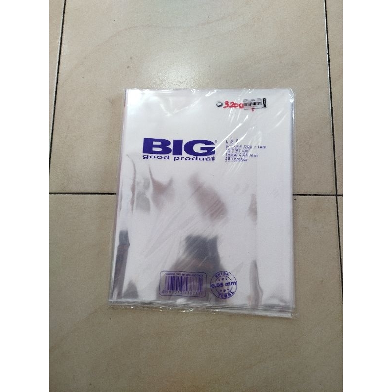 

Sampul Buku Plastik ada perekat merk BIG (OPP)