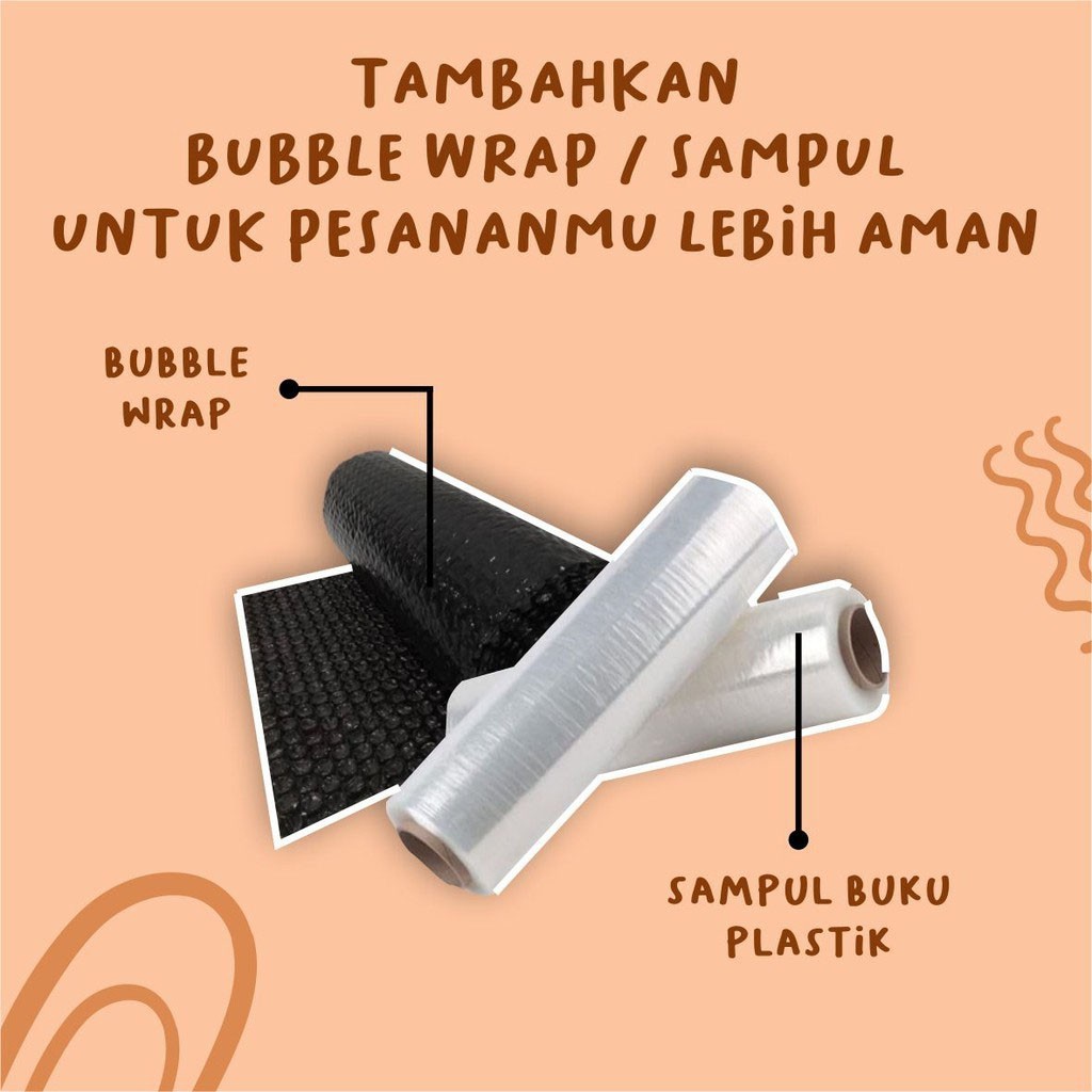 

Buble Wrap Biar Pesanan Aman Tambahan Bubble Wrap Tambahan Packing Supaya aman warna Hitam