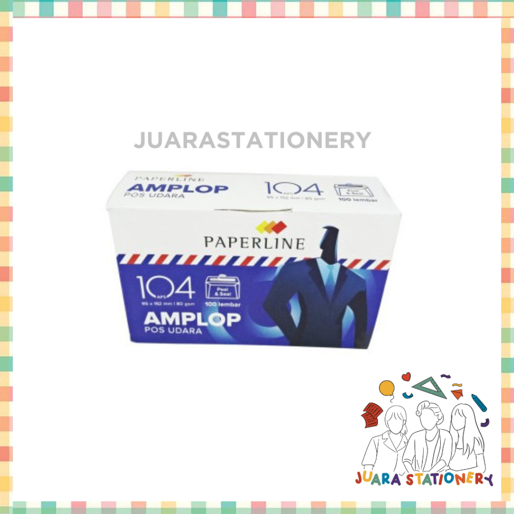 

Amplop Paperline 104 PPS + Lem (1230) / Perekat ukuran 9.5x15.2cm 80Gram / amplop putih / amplop paperline / amplop mini / amplop paperline 104 / amplop surat / amplop murah / amplop 104 / amplop kertas / amplop merpati / amplop 90 /amplop putih paperline