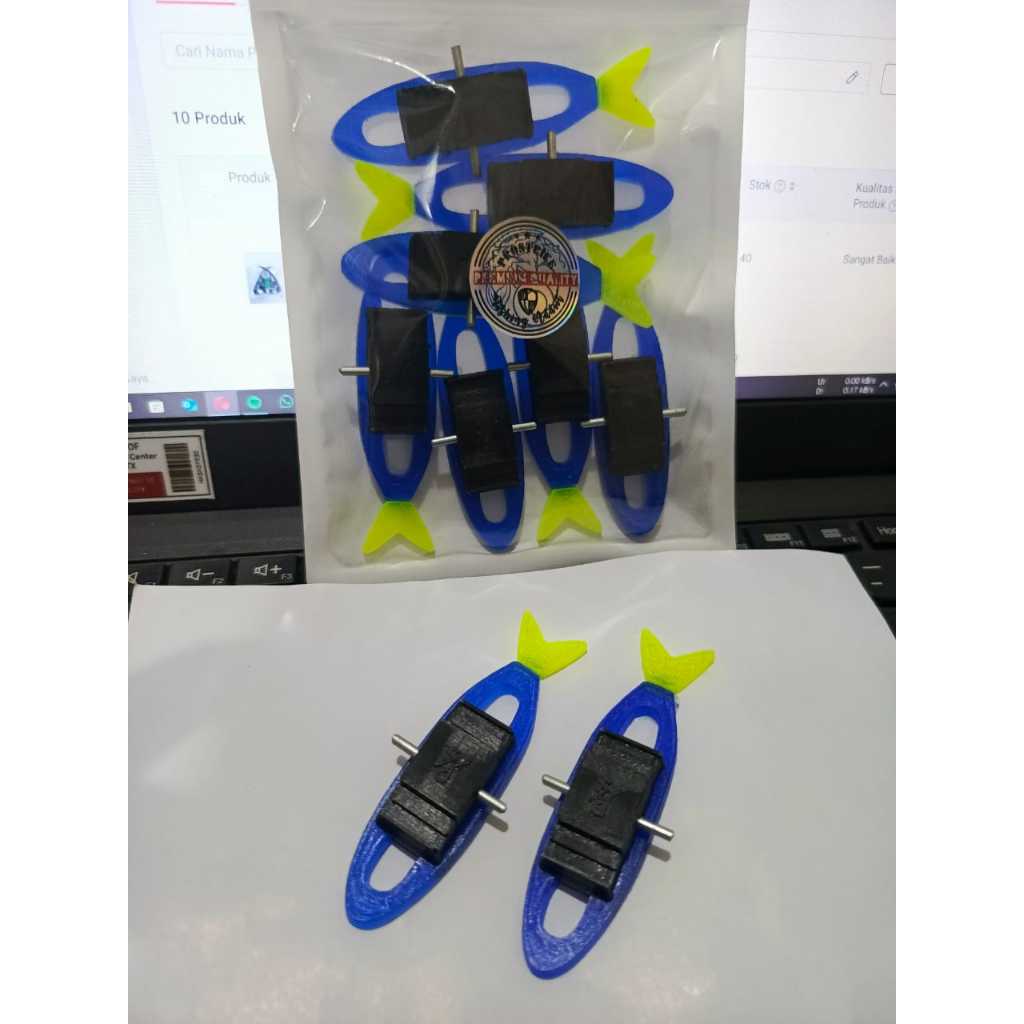 

PRO STRIKE karet sensitif saka joran timbang cabut pahul biru stabilo