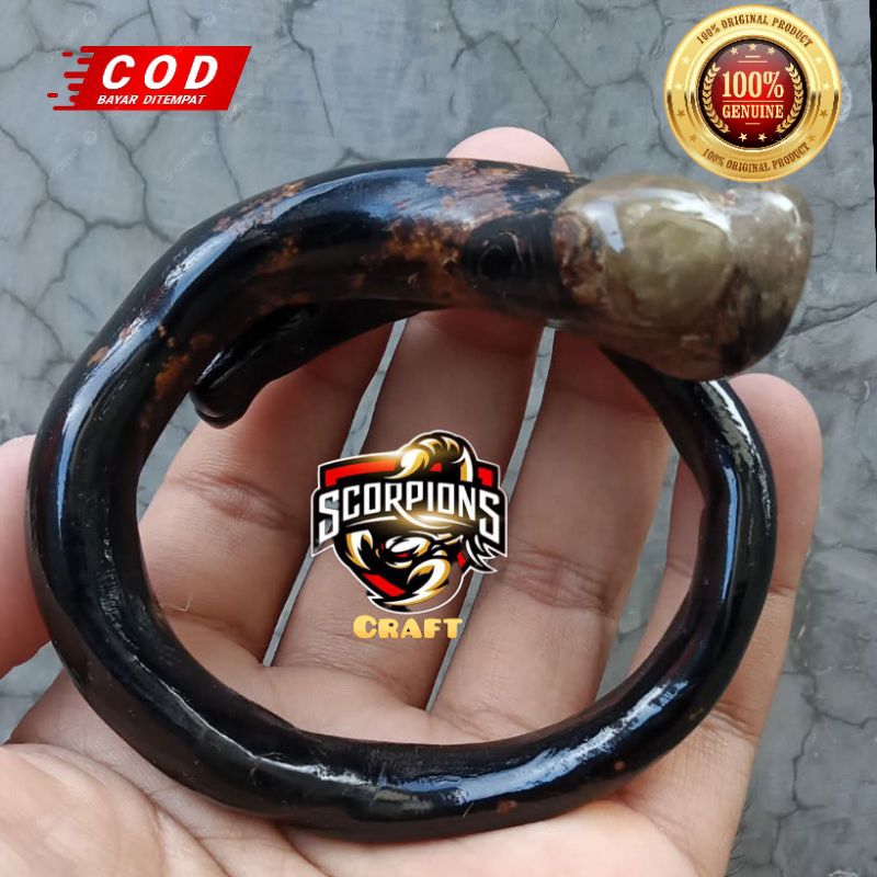 GELANG AKAR BAHAR HITAM ASLI BONGGOL BERTUAH SUPER ORIGINAL
