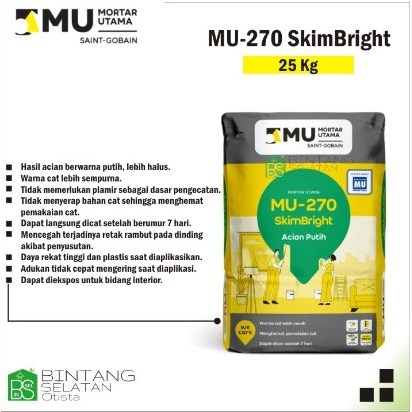SEMEN MU270 SKIM BRIGHT Acian Putih 25KG
