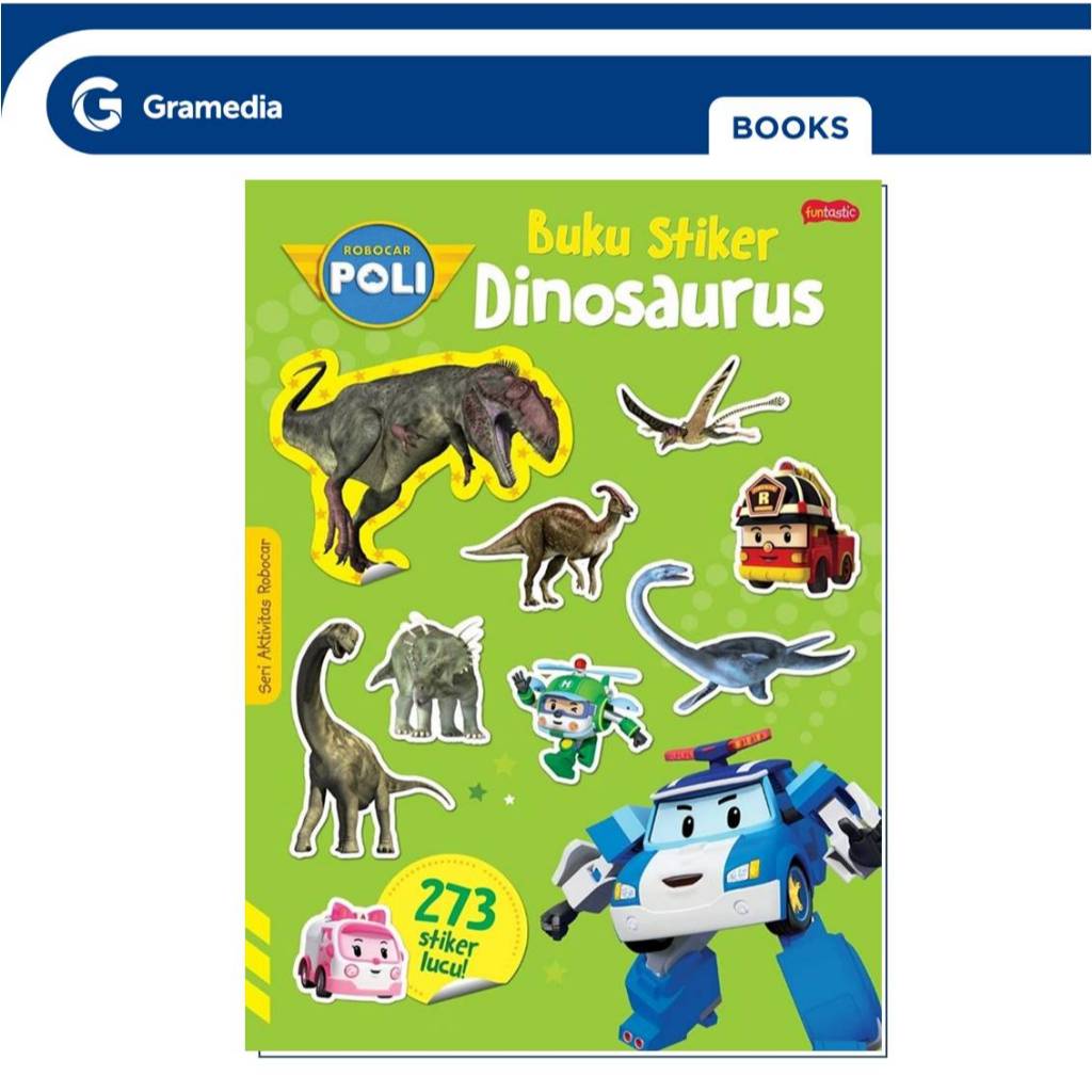 

Gramedia GTC- Robocar Poli : Buku Stiker Dinosaurus