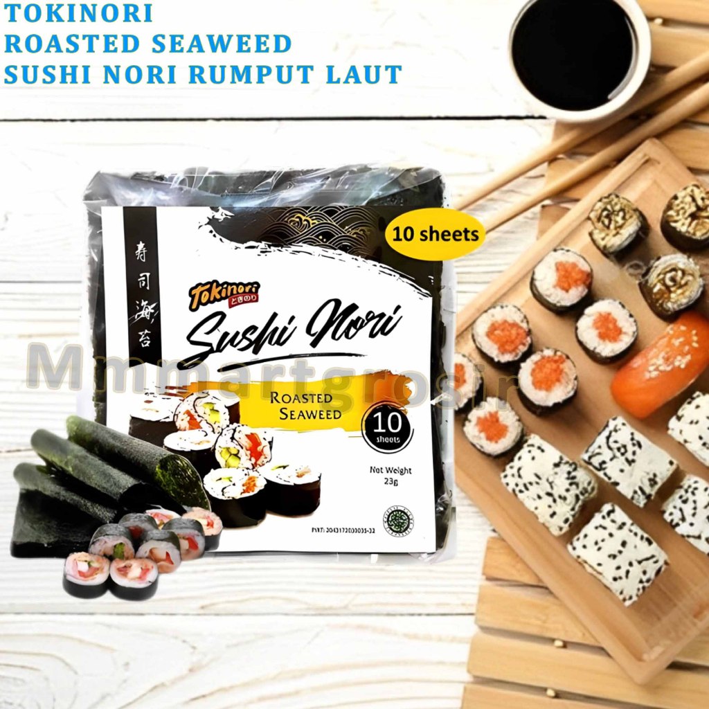 

Tokinori / Cemilan Roasted Seaweed / Cemilan Sushi Rumput Laut / Isi 10sheet 25gr