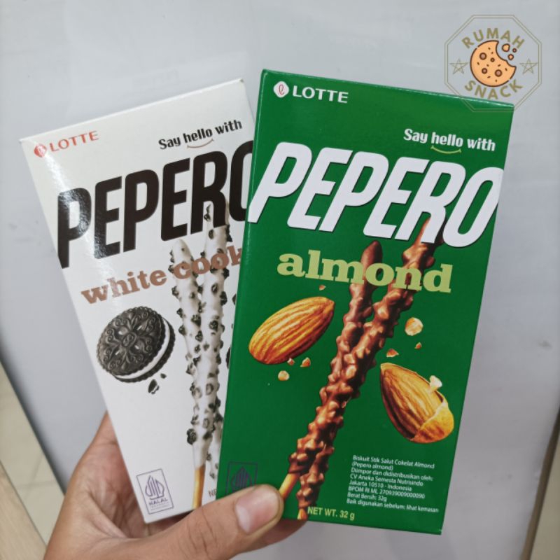 

Lotte Pepero Biskuit Stik 32 gr Almond/White Cookie