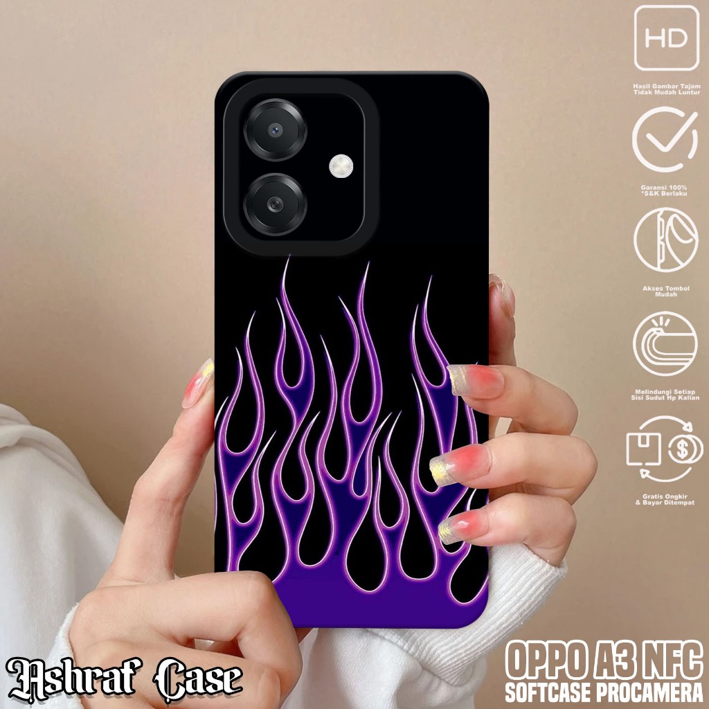 Case Oppo A3 NFC - Softcase Hp Oppo A3 NFC ( FIRE ) Silikon Oppo A3 NFC - Casing Hp Oppo A3 NFC - Ke