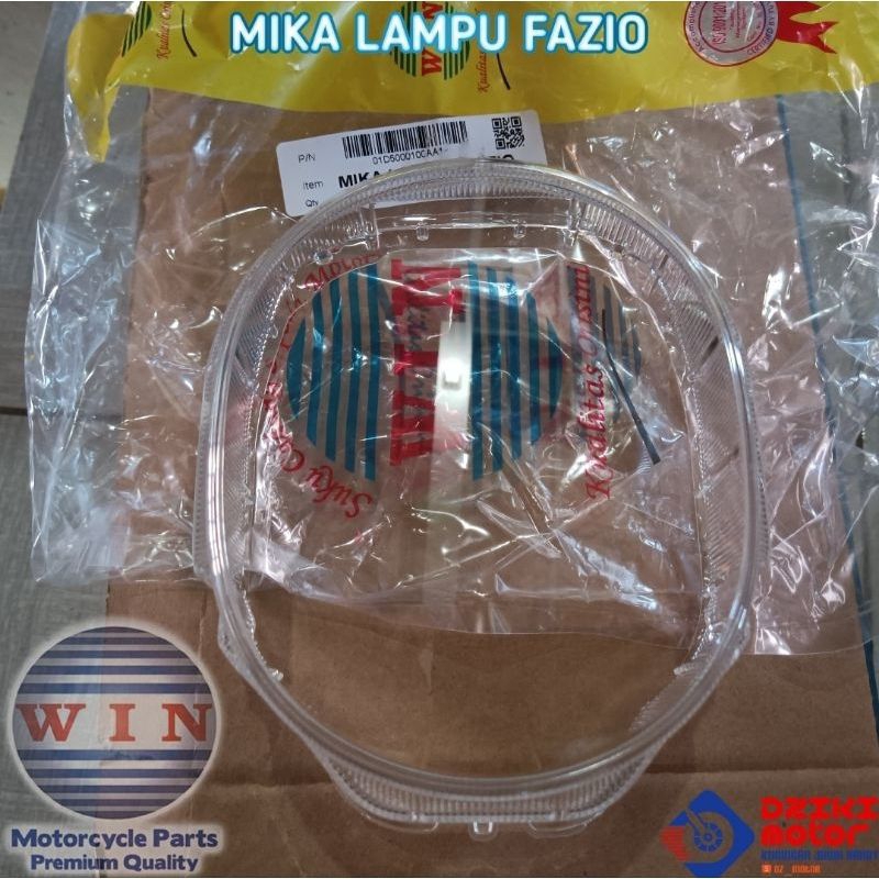 Kaca Mika Lampu Depan Yamaha Fazzio Merek WIN Mika FAZZIO