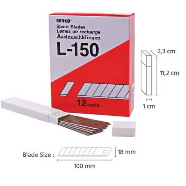 

CUTTER BLADE/REFILL L-150 KENKO/5 PCS