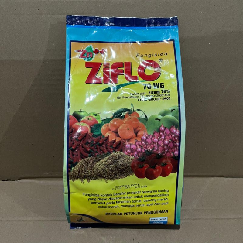 ZIFLO 76WG Plus Zn++ Ziram 76% 800gram - Fungisida