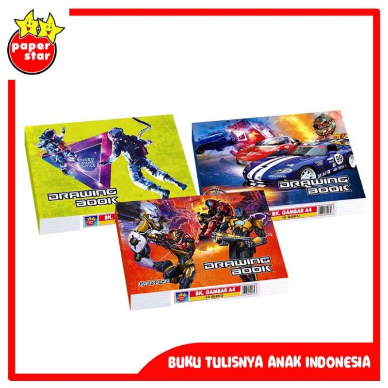 

buku gambar A4 paperstar 1pak isi 10pcs