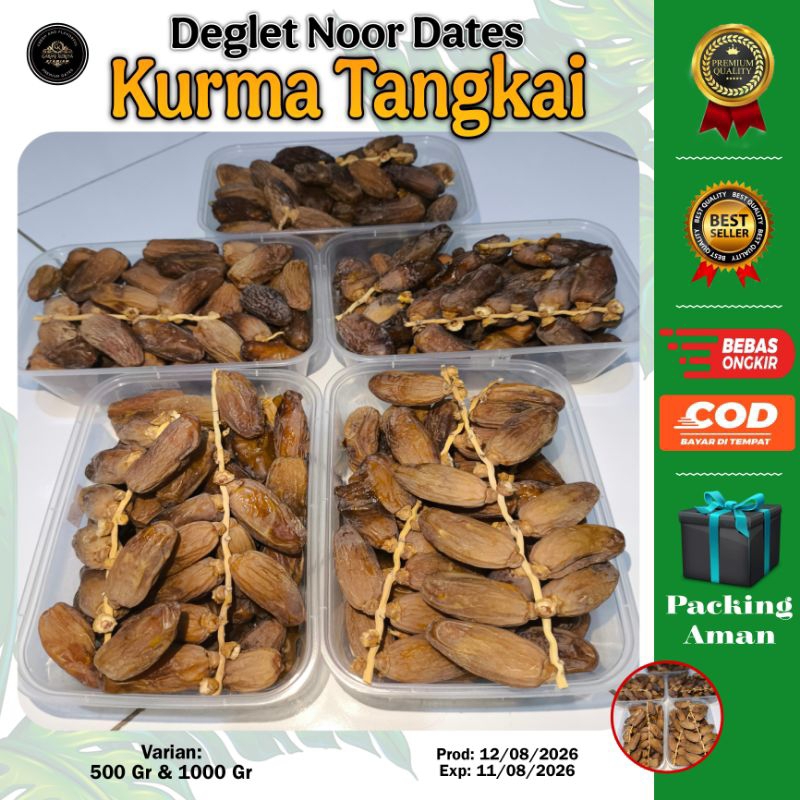 

KURMA TANGKAI FULL DISKON / Kurma Tangkai Premium / Deglet Noor Premium / Camilan Sehat /Kurma