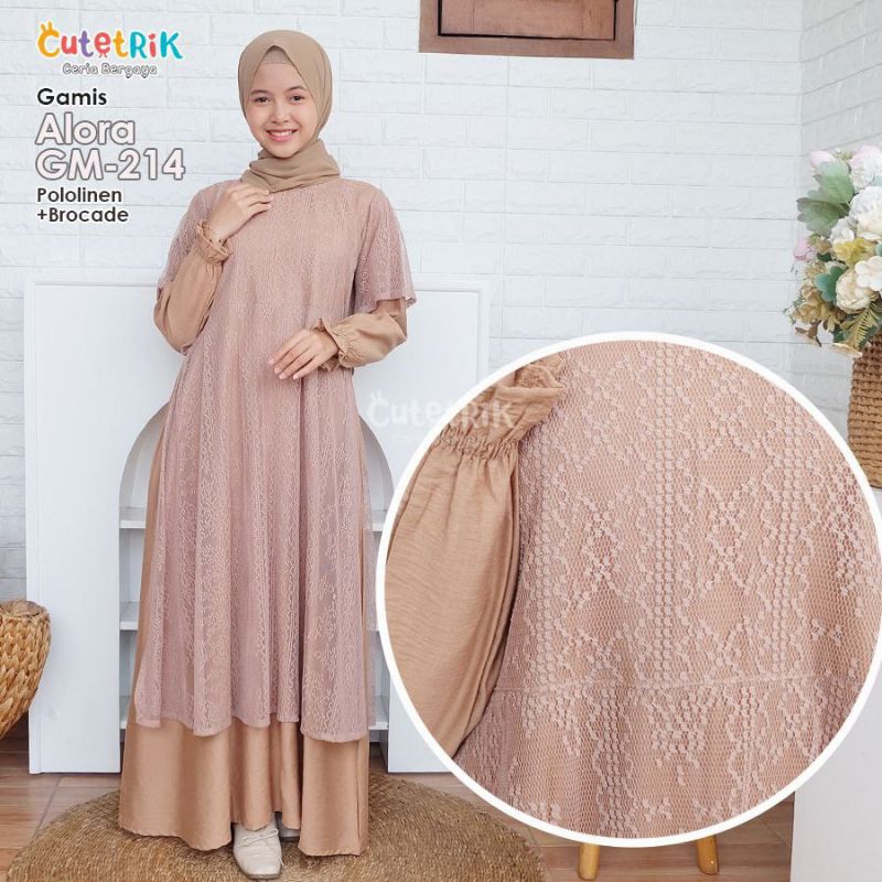 KOREAN STYLE - CUTETRIK GAMIS ANAK PEREMPUAN PESTA BRUKAT BROKAT KIANA A LORA MODEL ROMPI VEST KOREA