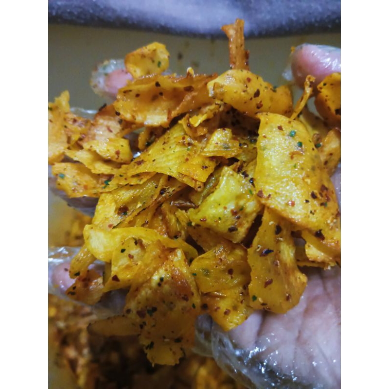 

Keripik Singkong Pedas Daun Jeruk