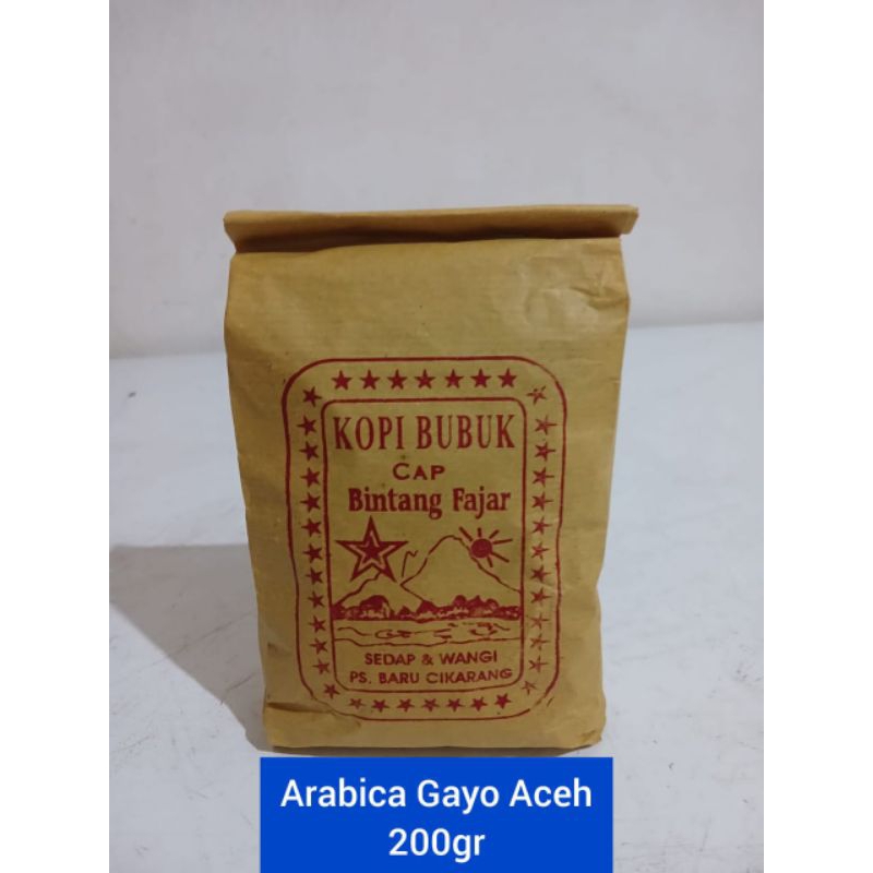 

Kopi Arabica Gayo Aceh -200Gram Biji/Bubuk