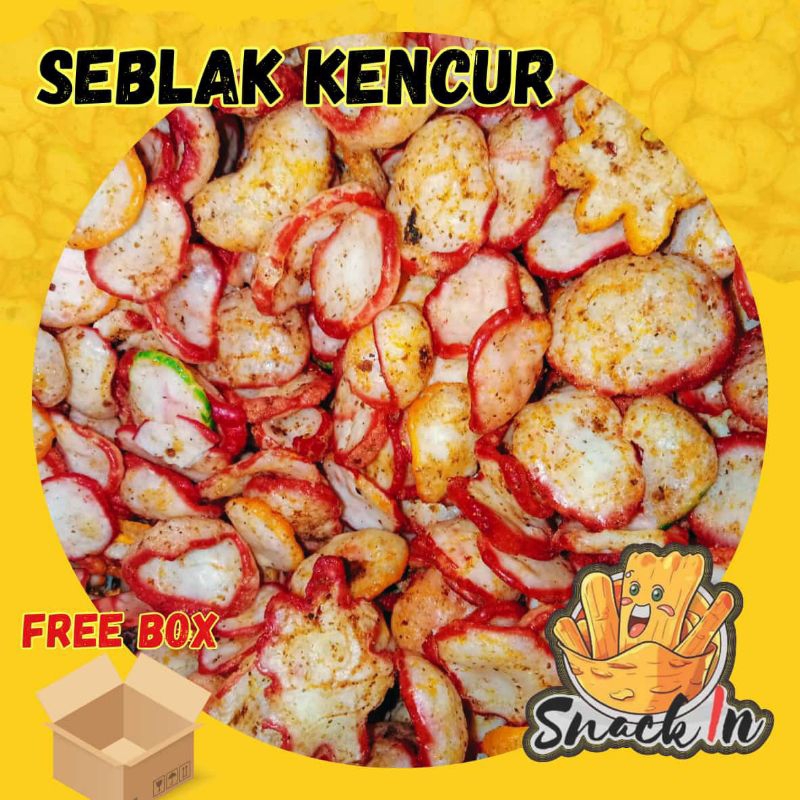 

(SNACK VIRAL)KERUPUK SEBLAK PEDAS GURIH 1 KG 500 GRAM