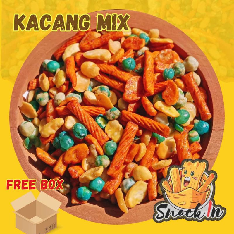 

KACANG MIX 250 GRAM KACANG CAMPUR KORO POLONG 250 GRAM GURIH RENYAH