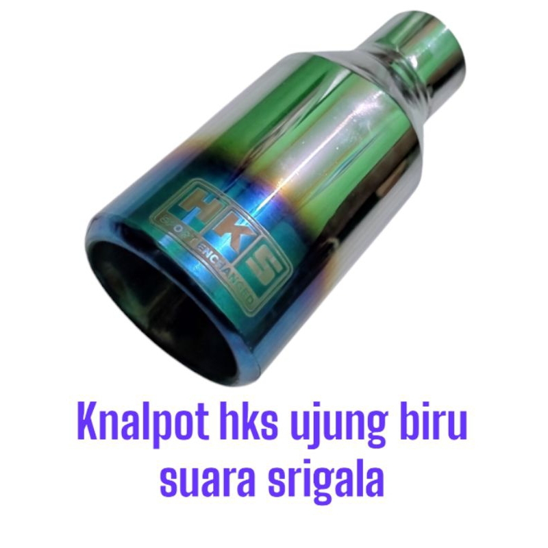 knalpot hks suara srigala ujung biru