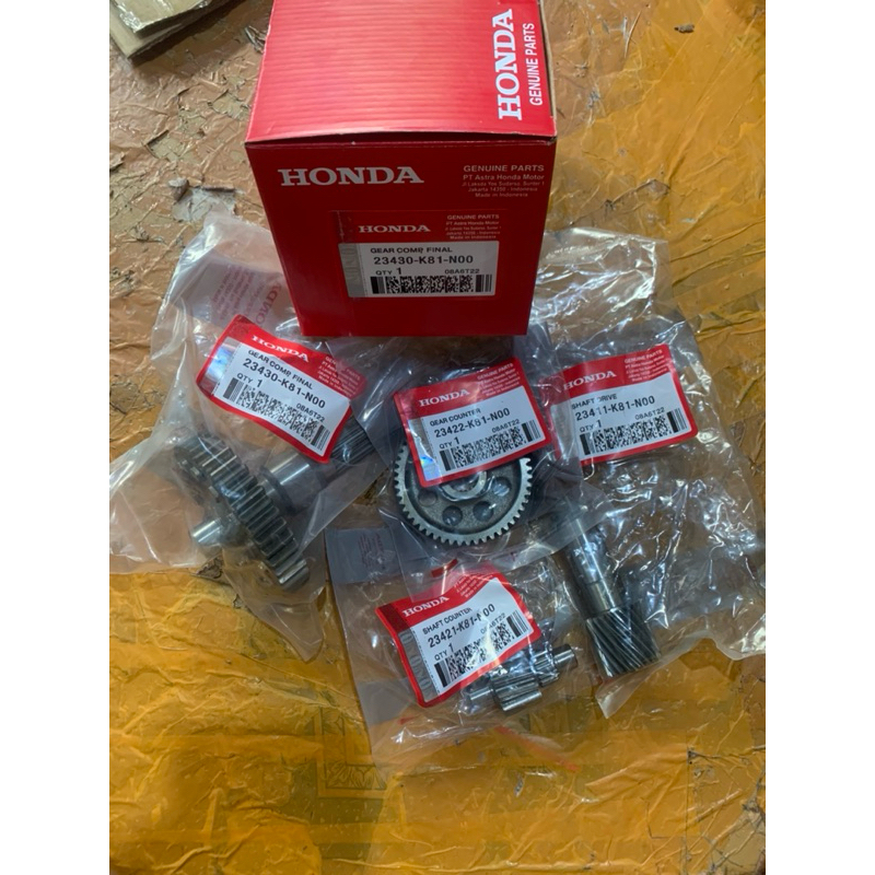 Gigi rasio set K81 honda beat ESP 2014-2020 beat street ESP 2016-2020,scoopy ESP 2015-2020, VARIO 11