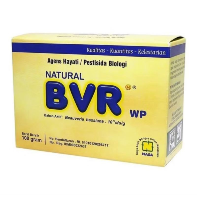 Obat Hama Natural BVR WP Agens Hayati/Pestisida Biologi pengendali hama tanaman