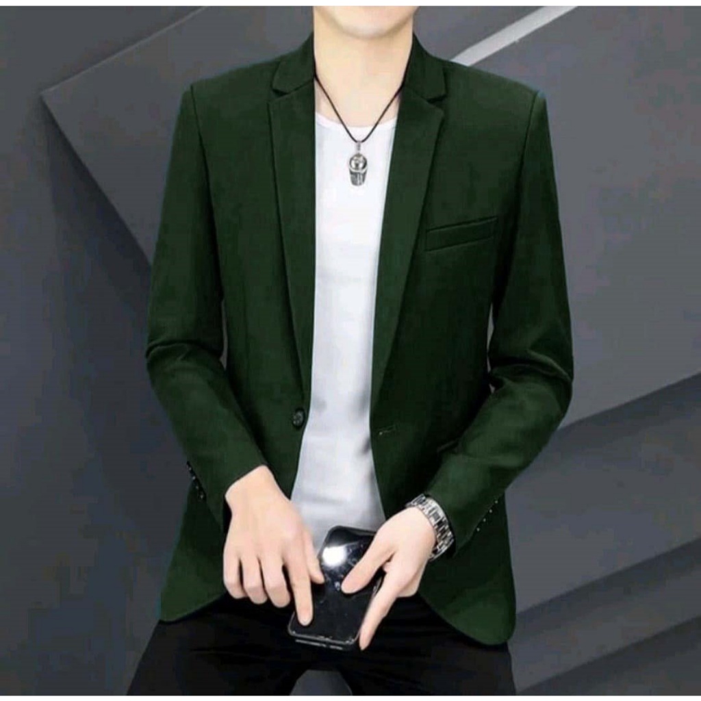 Big Promo Jas Blazer Korea Size L Xl Bahan Katun Drill Size Ada Kantong Jas Kantor Blazer Pria Jas