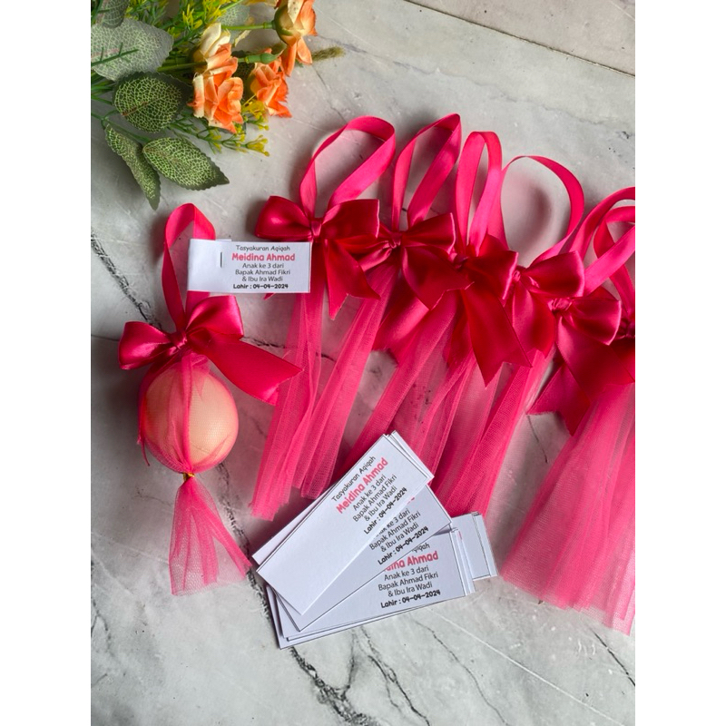 New Tempat telur Cukuran/wadah Telur Aqiqah/Jaring Telur Aqiqah