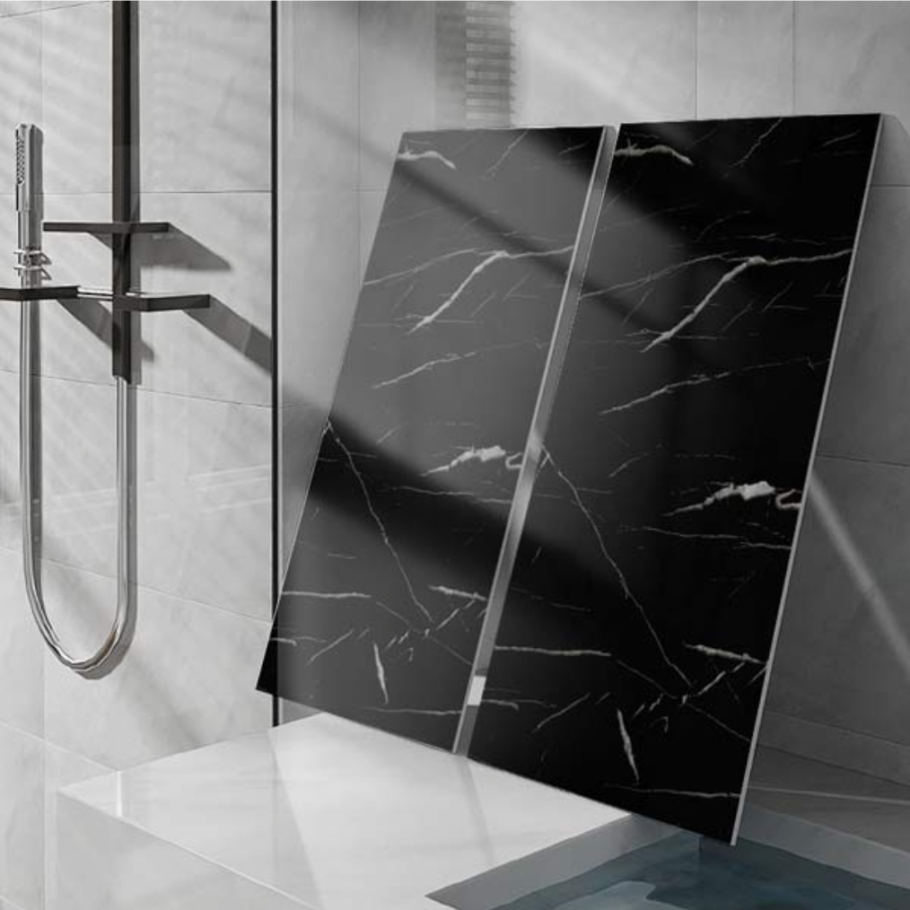 Wallpaper Marmer FOAM glosy 30 x 60 cm / Lantai Vinyl Marbel Granit / Stiker DAPUR