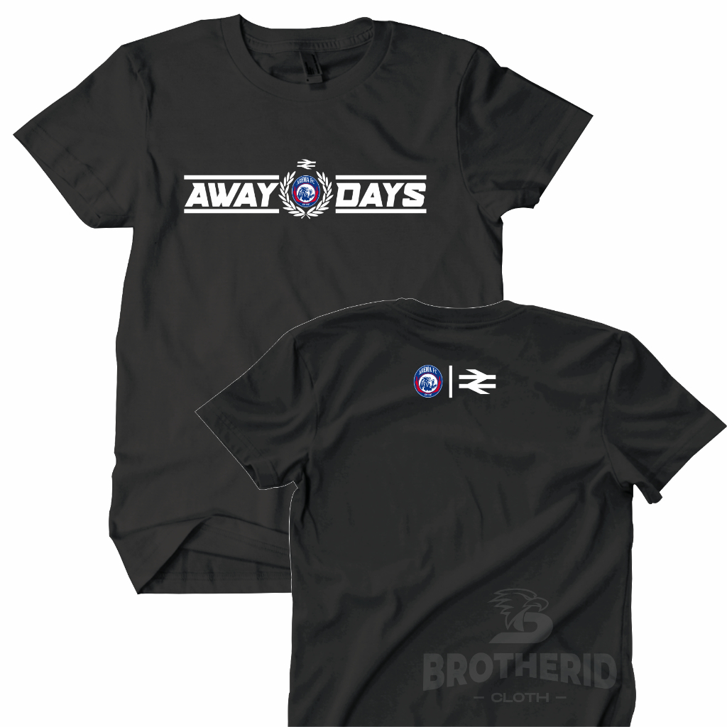 Kaos Arema Malang Awaydays Baju Suporter Aremania Away Day Katun Combed 30s