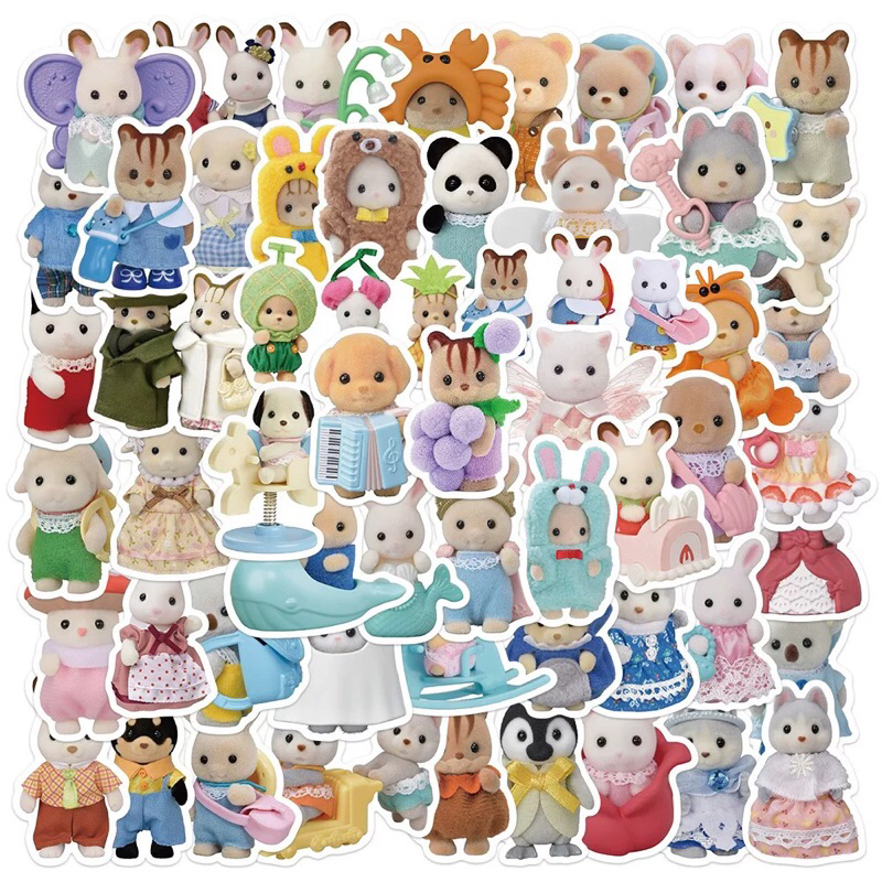 

(PO CHINA) Sticker Sylvanian Famillies