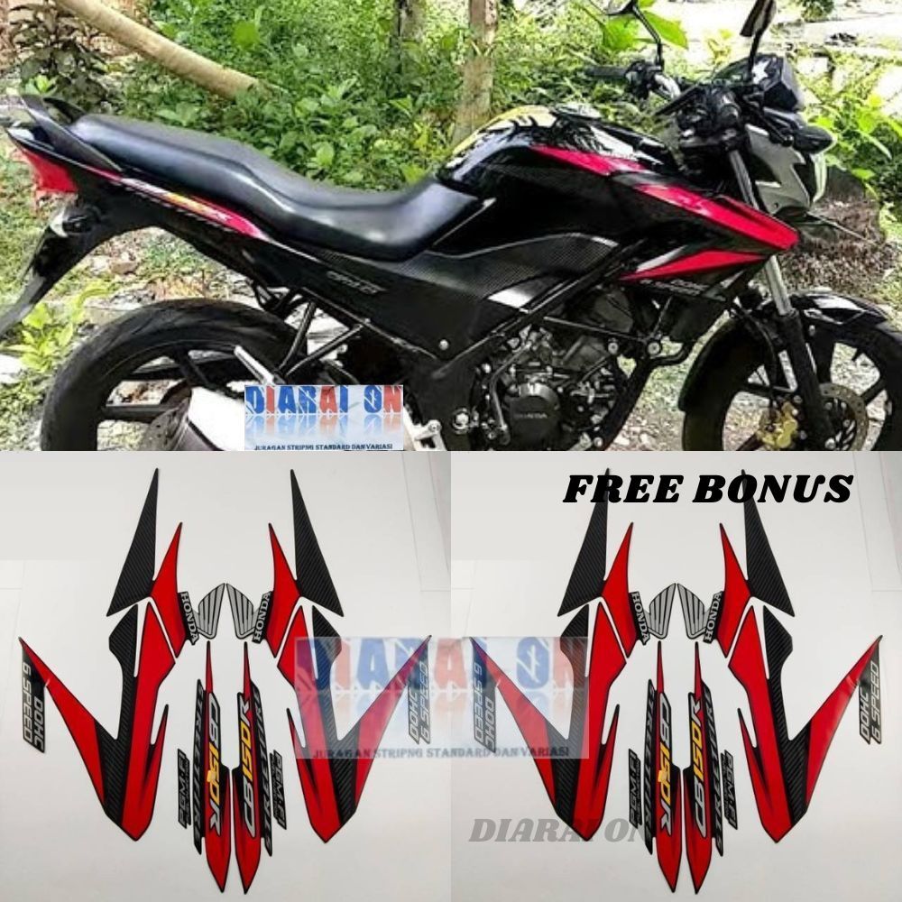 Stiker Striping Honda CB150r 2014 - CB 150 R CB 150R Hitam Murah