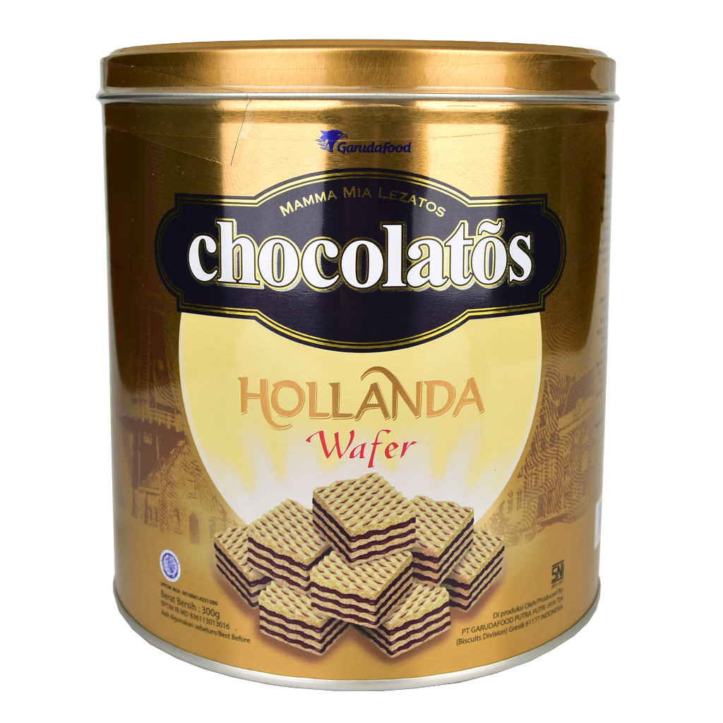 

Biskuit Kaleng CHOCOLATOS HOLLANDA WAFER CREAM 300 Gr