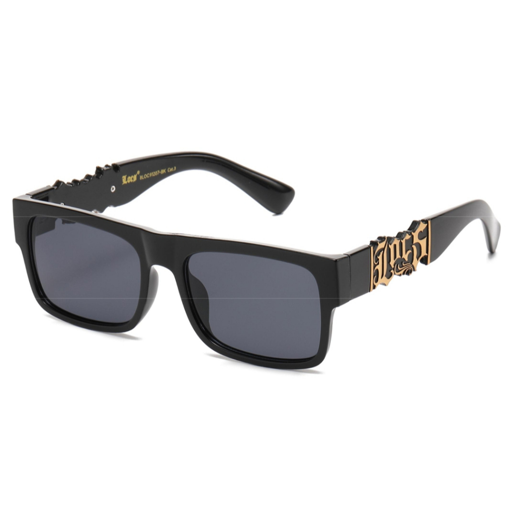 Classic Biker Gangster Hardcore LOCS SUNGLASSES Black Frame 91207
