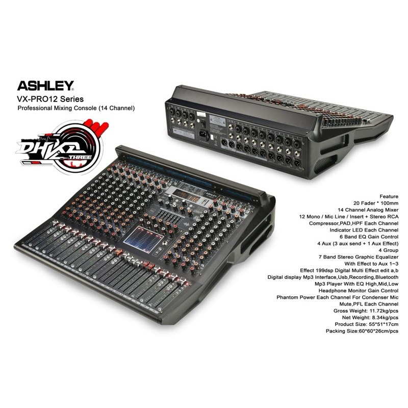 MIXER ASHLEY VXPRO 12 BARU 2025 / Mixer Ashley VX PRO 12 New 2025 / Mixer Ashley Vxpro12 channel / M