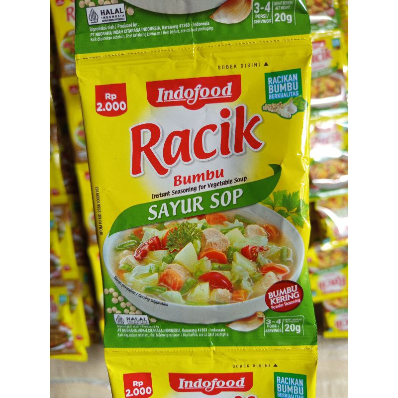 

Indofood RaciK Bumbu Sayur Sop 20g