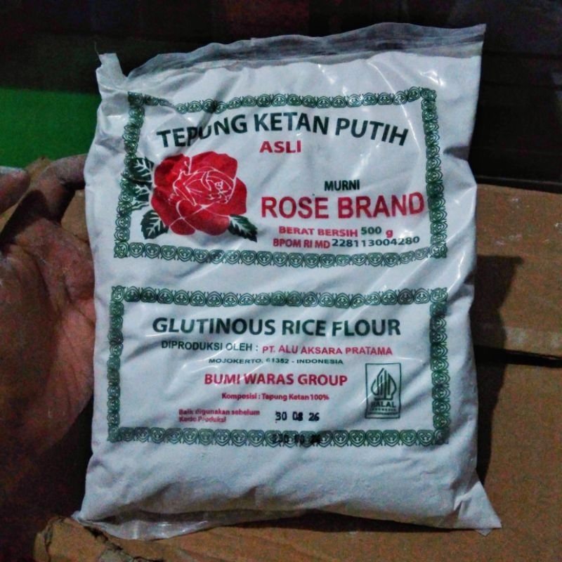 

Tepung Ketan Putih Rose Brand 500 gr