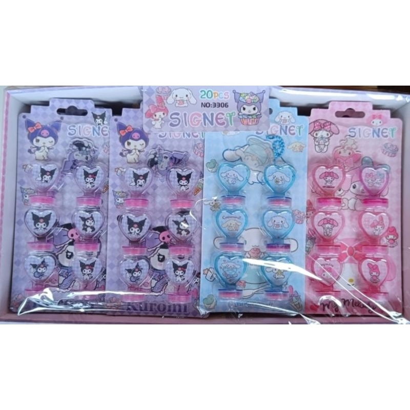 

Stempel Kuromi 2-2216 1Box 20set || Stempel Mainan Anak-anak