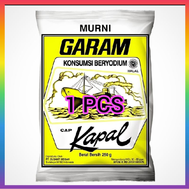 

Garam cap kapal 250 gram asli