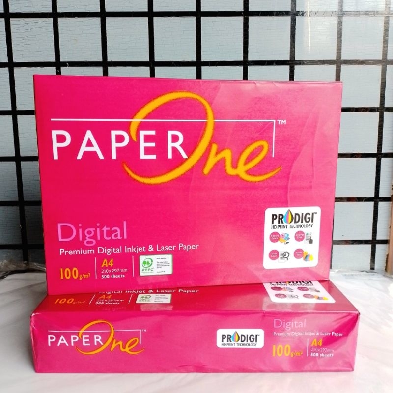 

Kertas HVS A4 Paper One 100 gram ( 1 Rim 500 Lbr ) [ Original ]