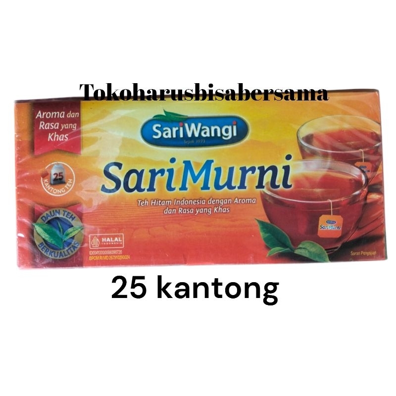

sariwangi sarimurni teh kantong celup isi 25